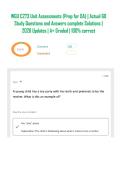 WGU C273 Unit Assessments &lpar;Prep for OA&rpar; &vert; Actual 60 Study Questions and Answers complete Solutions &vert; 2026 Updates &vert; A&plus; Graded &vert; 100&percnt; correct
