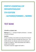 Porth Pathophysiology Test Bank 5th Ed &vert; 1000&plus; MCQs & Rationales &vert; Disease Process Study Guide &vert; Nursing TestBank2026
