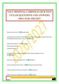 NAVY HOSPITAL CORPSMAN HCB TEST 9 EXAM QUESTIONS AND ANSWERS 100&percnt; PASS 2026&sol;2027