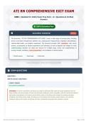 ATI RN COMPREHENSIVE EXIT EXAM 1800&plus; &lpar;Updated for 2026&rpar; Exam Prep Pack   A&plus; Questions & Verified Answers