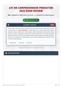 ATI RN Comprehensive Predictor 2023 Exam Review 540&plus; &lpar;Updated for 2026&rpar; Exam Prep Pack   A&plus; Questions & Verified Answers