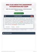 WGU D236 Objective Assessment Pathophysiology Exam 220&plus; &lpar;Fully Updated 2026&rpar; Exam Questions &plus; Verified & Rationalized Answers   A&plus; Graded