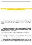 ATI Nurse&rsquo;s Touch Professional Communication&colon; Practice Questions & Clinical Scenarios