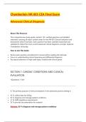 Chamberlain NR 603 CEA Final Exam&colon; Advanced Clinical Practice Questions & Rationales &vert; Cardiology&comma; Neurology&comma; Musculoskeletal&comma; Mental Health&comma; Women's Health&comma; Urology