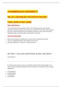 Chamberlain University Advanced Pathophysiology&colon; Comprehensive Review Questions & Rationales &vert; Cellular Biology&comma; Immunology&comma; Fluids & Electrolytes&comma; Hematology&comma; Cardiovascular&comma; Respiratory&comma; Renal&comma; Endocrine&comma; GI&comma; Neurology