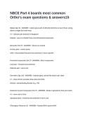 NBCE Part 4 boards most common Ortho-s exam questions & answers