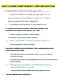NUTR 110 EXAM 2&vert; QUESTIONS WITH COMPLETE SOLUTIONS 