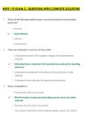 NUTR 110 EXAM 3&vert; QUESTIONS WITH COMPLETE SOLUTIONS 