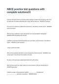 NBCE practice test questions with complete solutions