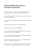 Red Book NBCE Review part 2-Chiropractic practices Exam Questions & Answers