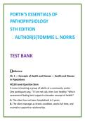 Porth Pathophysiology Test Bank 5th Ed &vert; Pathophysiology MCQs &vert; Disease Process Study Guide &vert; Nursing TestBank2026 Exam Prep