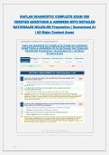 KAPLAN DIAGNOSTIC COMPLETE EXAM 500 VERIFIED QUESTIONS & ANSWERS WITH DETAILED RATIONALES NCLEX-RN Preparation &vert; Guaranteed A&plus; &vert; All Major Content Areas