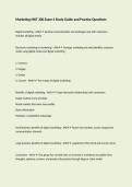 Marketing MKT 300 Exam 4 Study Guide and Practice Questions