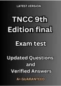 TNCC 9th Edition Real Exam Test Bank 150 Questions and Answers Latest Updated 2025&ndash;2026 Comprehensive Resource Covering Trauma Nursing Core Concepts Patient Assessment Emergency Interventions Critical Thinking and Clinical Decision-Making for Students Mas