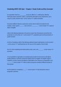 Marketing MKTG 305 Quiz &ndash; Chapter 1 Study Guide and Key Concepts