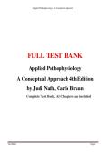 Applied Pathophysiology&colon; A Conceptual Approach Latest Updated 2025&ndash;2026 Comprehensive Questions and Answers Resource Covering Cellular Function Inflammation Immunology Cardiovascular Respiratory Renal and Neurological Disorders for Students Mastering Dise