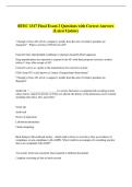 BTEC 3317 Final Exam 2 Questions with Correct Answers  &lpar;Latest Update&rpar; 