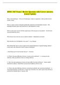 BTEC 3317 Exam 1 Review Questions with Correct Answers  &lpar;Latest Update&rpar; 