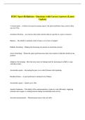 BTEC Sport-Definitions - Questions with Correct Answers &lpar;Latest  Update&rpar; 
