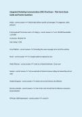 Integrated Marketing Communications &lpar;IMC&rpar; Final Exam &ndash; Flint Harris Study Guide and Practice Questions