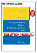 Stochastic Calculus for Finance I &lpar;2004 &ndash; Steven Shreve&rpar; &vert; Complete Solutions Manual PDF
