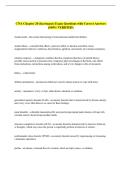 CNA Chapter 20 &lpar;hartmans&rpar; Exam Questions with Correct Answers  &lpar;100&percnt; VERIFIED&rpar;