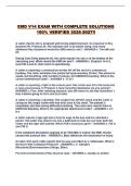 EMD V14 EXAM WITH COMPLETE SOLUTIONS 100&percnt; VERIFIED 2026-2027&excl;&excl;
