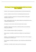 CNA Chapter 17 &lpar;hartmans&rpar; Exam Questions with Correct Answers  &lpar;100&percnt; VERIFIED&rpar;