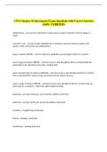 CNA Chapter 21 &lpar;hartmans&rpar; Exam Questions with Correct Answers  &lpar;100&percnt; VERIFIED&rpar;