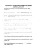 FLORIDA TRAFFIC SCHOOL ONLINE &lpar;4-HOUR BDI&rpar; EXAM ANSWERS QUESTIONS AND ANSWERS