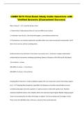 COMD 5070 Final Exam Study Guide Questions with  Verified Answers &lpar;Guaranteed Success&rpar;