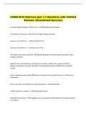 COMD 5070 Behrman quiz 1-7 Questions with Verified  Answers &lpar;Guaranteed Success&rpar;