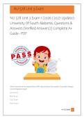 NU 578 Unit 3 Exam 1 &lpar;2026 &sol; 2027 Update&rpar;  University Of South Alabama&comma; Questions &  Answers &lpar;Verified Answers&rpar; &vert; Complete A&plus;  Guide - PDF 