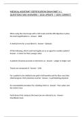 MEDICAL ASSISTANT CERTIFICATION EXAM PART 4 &vert; QUESTIONS AND ANSWERS &vert; 2026 UPDATE &vert; 100&percnt; CORRECT&period;