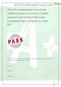 2026 HESI PN Fundamentals Exam 1 Verified Questions & Answers &lpar;Verified Answers&rpar; woth Detailed Rationales Guaranteed Pass &vert; Complete A&plus; Guide - PDF