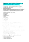 DEP2004 Final Review Exam and All Correct and Verified Answers&period;