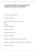 IWTC STUDENT HANDBOOK QUIZ QUESTIONS AND ANSWERS &vert; 2026 UPDATE &vert; 100&percnt; CORRECT&period;
