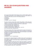 NR 511 CEA EXAM QUESTIONS AND ANSWER2