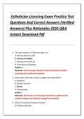  Esthetician Licensing Exam Practice Test  Questions And Correct Answers &lpar;Verified  Answers&rpar; Plus Rationales 2026 Q&A  Instant Download Pdf 