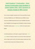 Intuit Academy 1 Continuation - Gross Income &lpar;Continuation Intuit Academy 1&rpar; &lpar;Latest Update 2026 &sol; 2027&rpar; Questions & Answers &lbrace;Grade A&rcub; 100&percnt; Correct