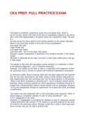 CEA PREP&period; questions and answers