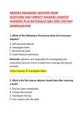  Arizona Insurance Adjuster Exam Study Guide & Practice Questions