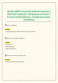 NR 442&sol; NR442 Community Health Nursing Exam 1 &lpar;2026&ndash;2027 Updated&rpar; &vert; Full Questions & Answers &vert; Accurate Verified Solutions &vert; A Grade Guaranteed &ndash; Chamberlain