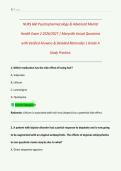 NURS 660 Psychopharmacology & Advanced Mental  Health Exam 2 2026&sol;2027 &vert; Maryville Actual Questions  with Verified Answers & Detailed Rationales &vert; Grade A  Study Practice&period; 