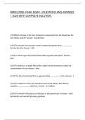 BMEN 2000- FINAL EXAM &vert; QUESTIONS AND ANSWERS &vert; 2026 WITH COMPLETE SOLUTION&period;