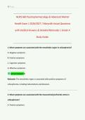 NURS 660 Psychopharmacology & Advanced Mental  Health Exam 1 2026&sol;2027 &vert; Maryville Actual Questions  with Verified Answers & Detailed Rationales &vert; Grade A  Study Guide&period;