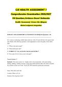 CJE Health Assessment 1  2026-2027 &vert; ACTUAL&vert; &vert; 150 Questions & Evidence-Based Rationales &vert; Health Assessment Across the Lifespan &vert; Clinical Judgment Integration &vert; Pass Guaranteed - A&plus; Graded
