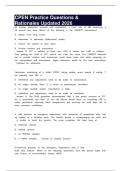 CPEN Practice Questions & Rationales Updated 2026