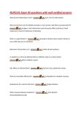 NUR1141 Exam &num;5 questions with well verified answers  What do anti-inflammatory treat&quest; - answer☑️️&period;&period;Pain&comma; Fever & Inflammation  What are the three sues for NSAIDS and what is most common side effect associated with it&quest; -  answer☑️️&period;&period;Analgesic&comma; Anti-inflam