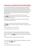 NUR1141 Exam 4&period; QUESTIONS WITH WELL VERIFIED ANSWERS  L&period;S&period; is a 55-year-old male patient who is seeing his family physician today&period; The patient's wife&comma;  who is a nurse&comma; believes L&period;S&period; has type 2 diabetes&period; When the physician questions the patient  abo